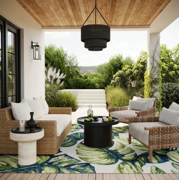 Tropical Foliage Indoor/Outdoor Rug