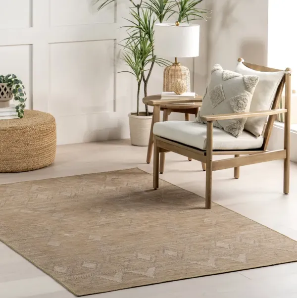 Ellinor Geometric Washable Rug