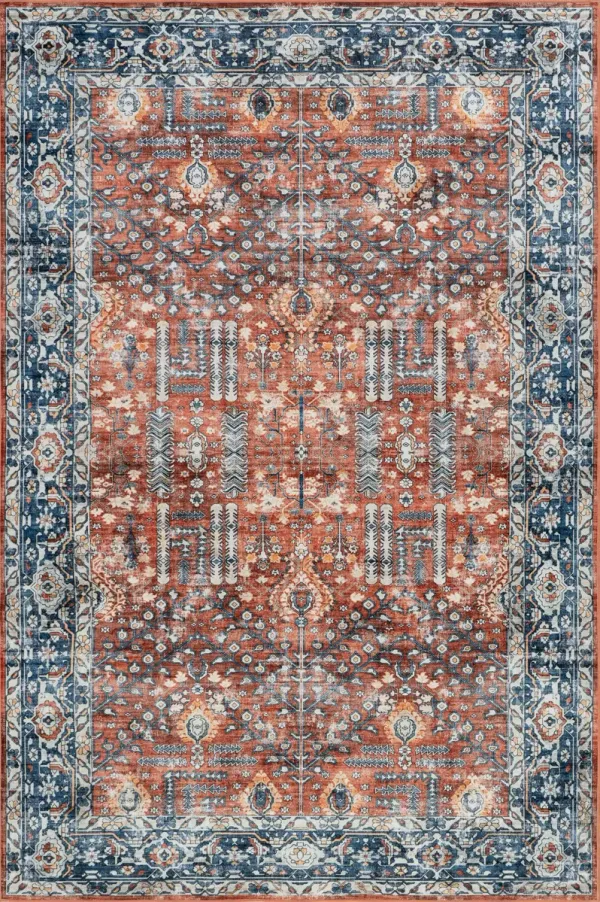Hickory Medallion Washable Rug