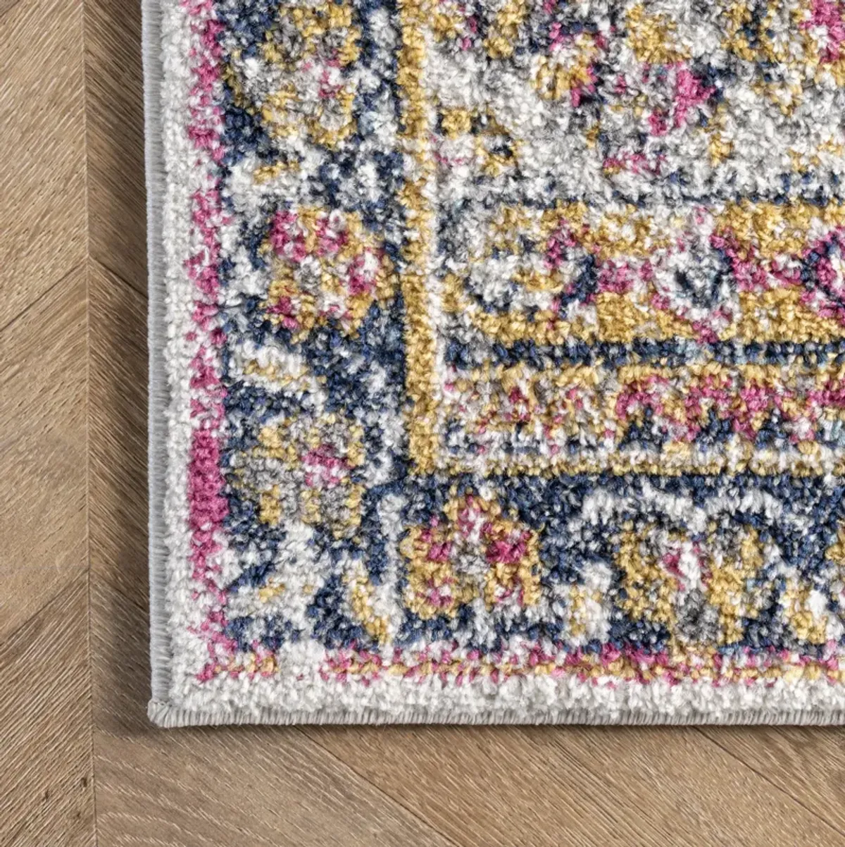 Sunny Wildflower Medallion Rug