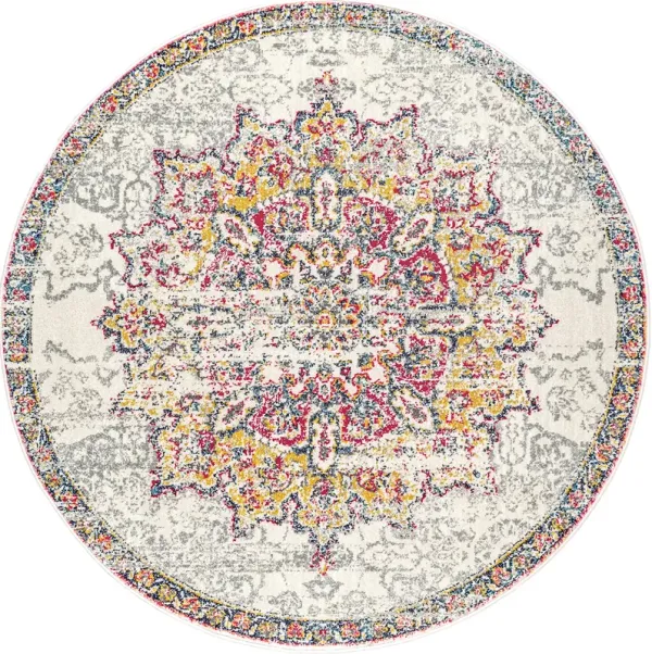 Sunny Wildflower Medallion Rug