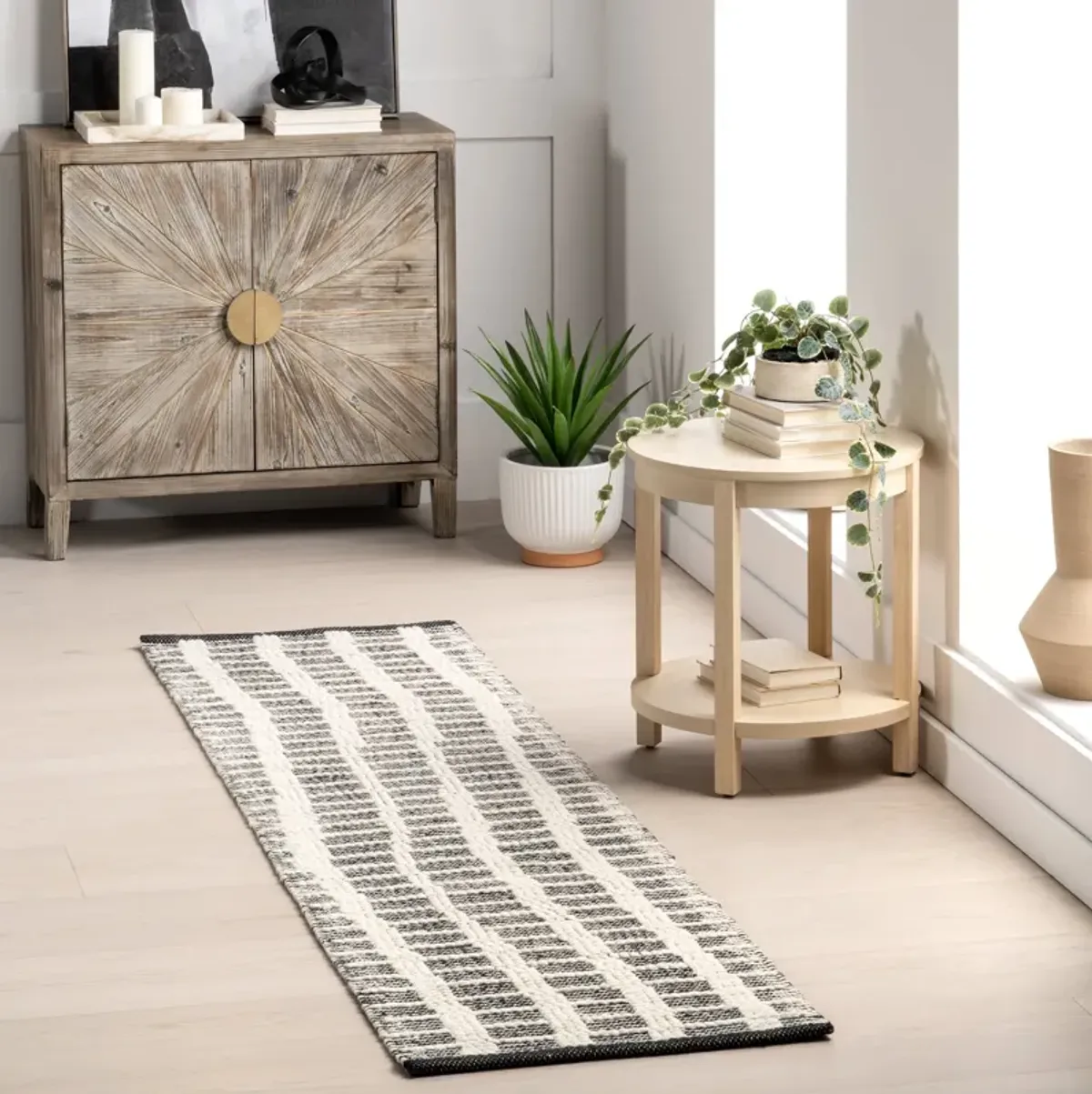 Parker Check Textured Rug