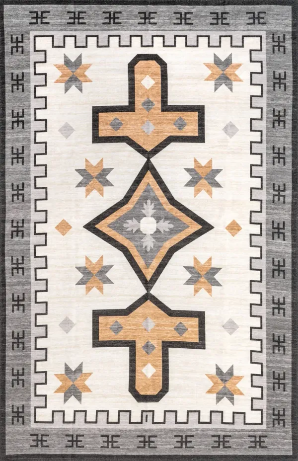 Devon Washable Aztec Rug