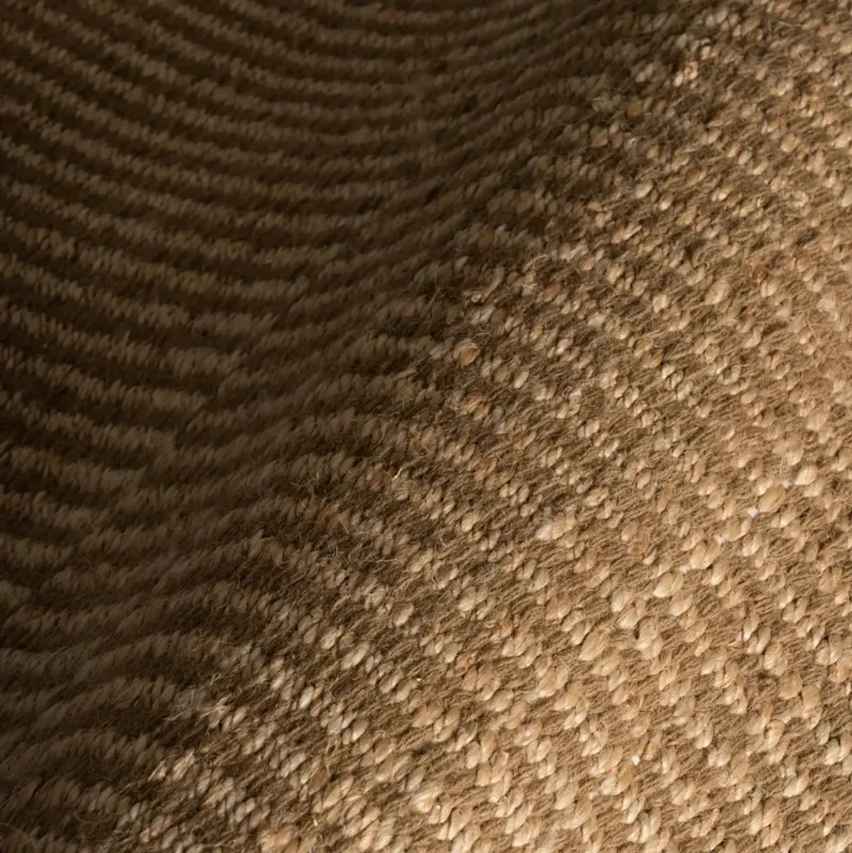 Tiziri Striped Moroccan Hand Woven Jute Rug