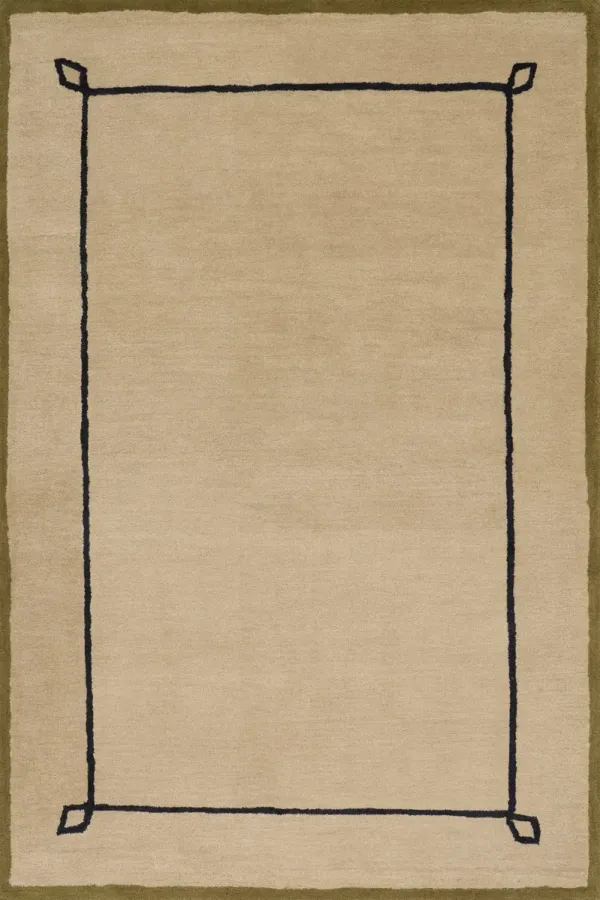 Serge Bordered Wool Rug by Nate Berkus