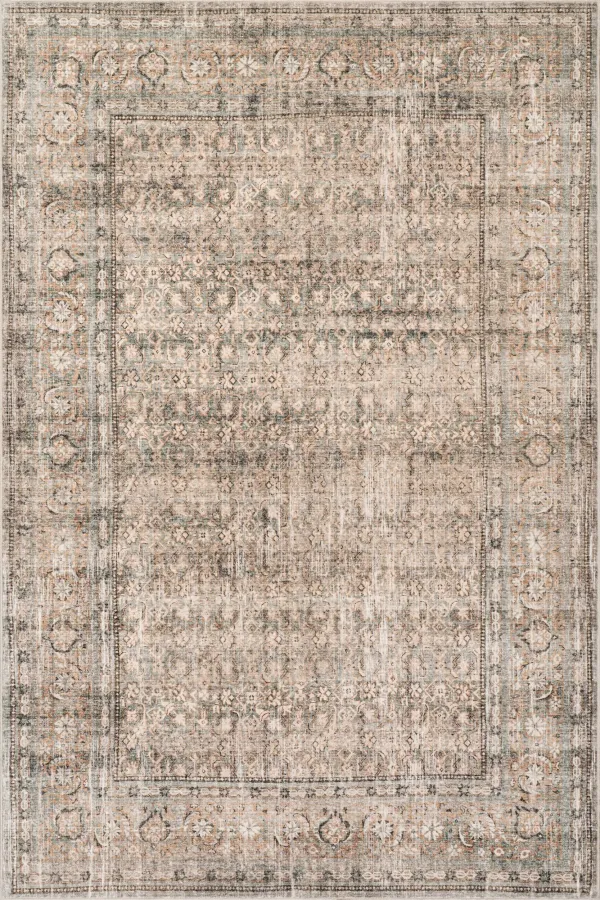 Malie Bordered Traditional Washable Rug