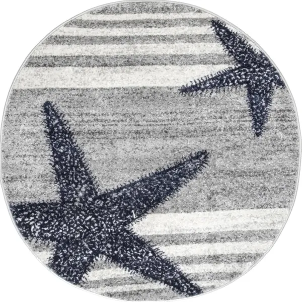 Iliana Striped Starfish Rug