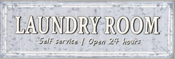 Cathy Washable Service Sign Laundry Mat