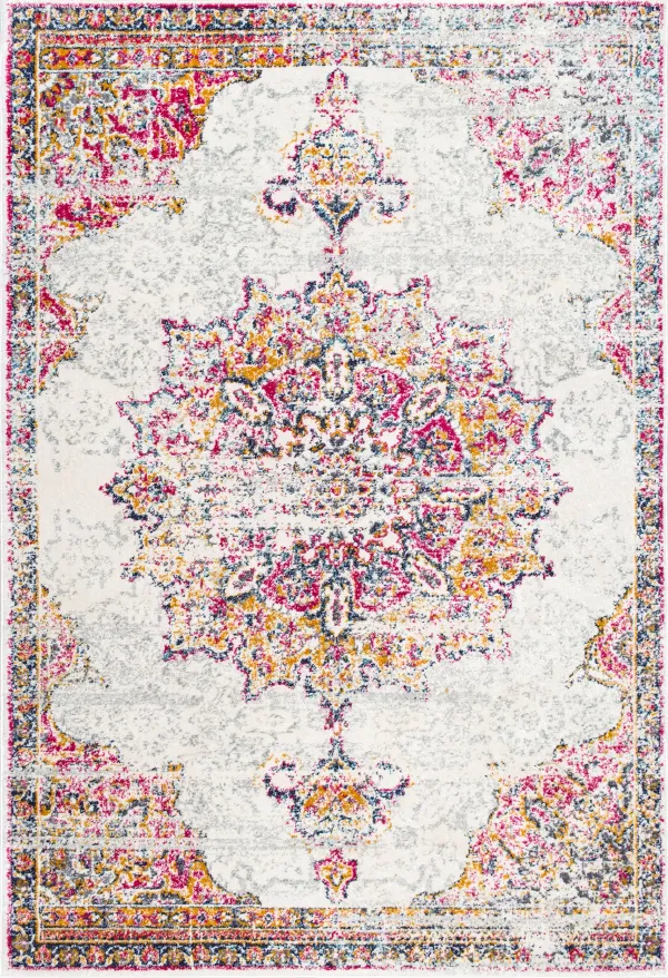 Sunny Wildflower Medallion Rug