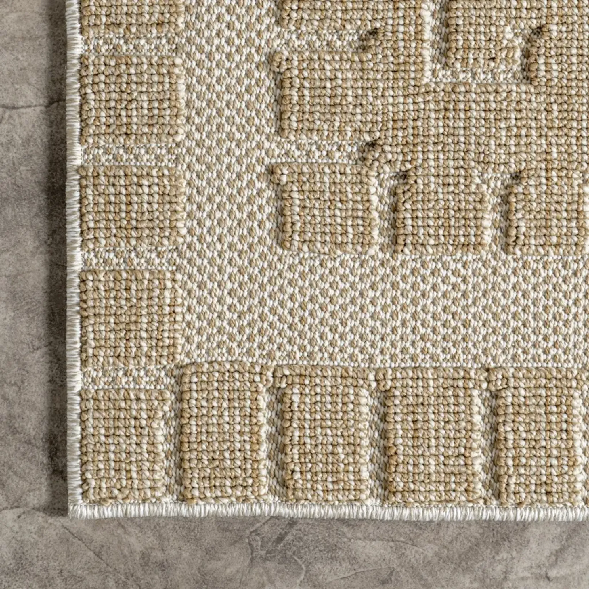 Regina Indoor/Outdoor Checkered Symbols Rug | Furniture.com