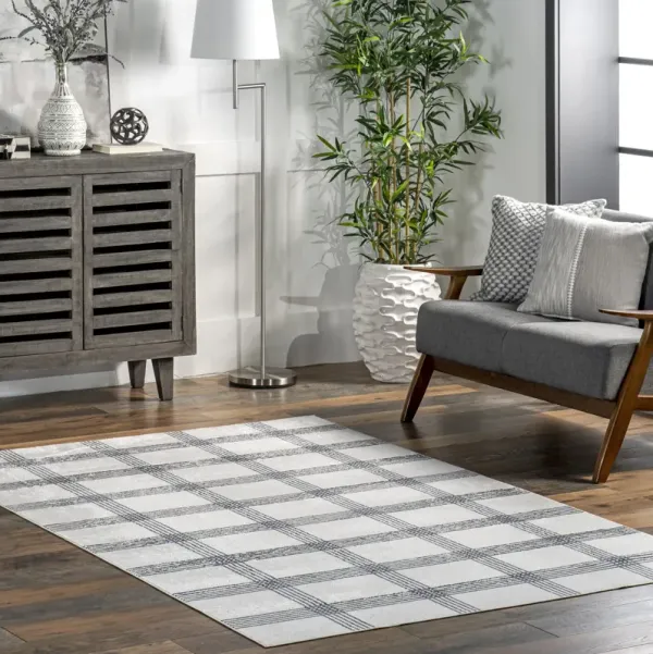 Meryl Washable Plaid Rug