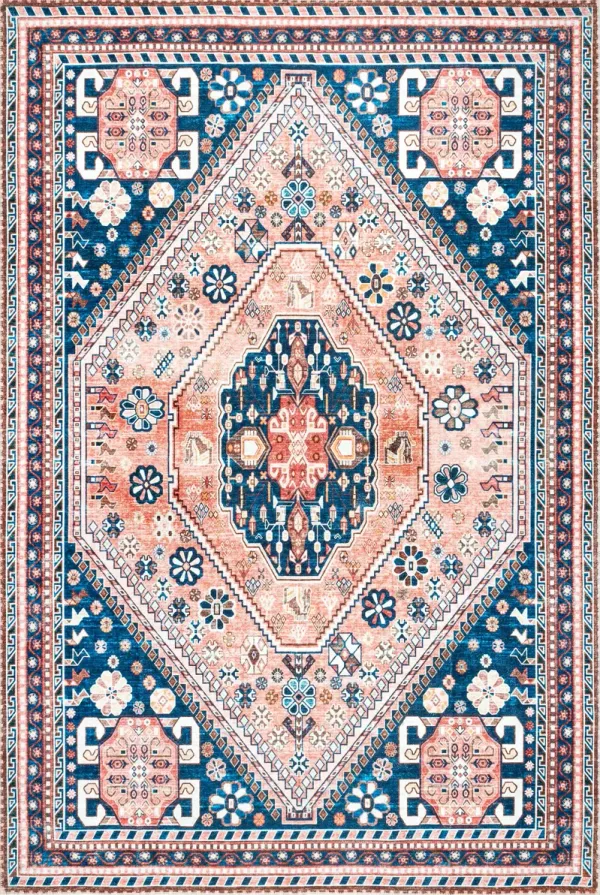 Celia Medallion Washable Rug