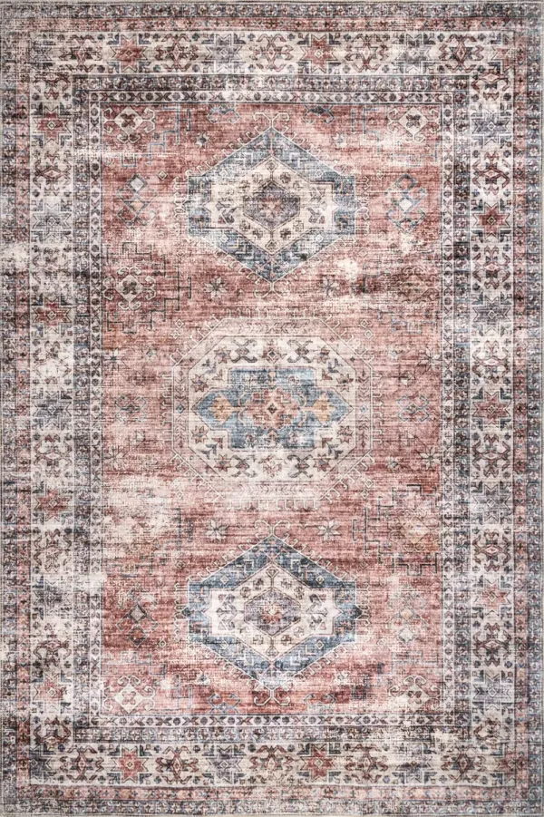 Zia Persian Spill Proof Washable Rug