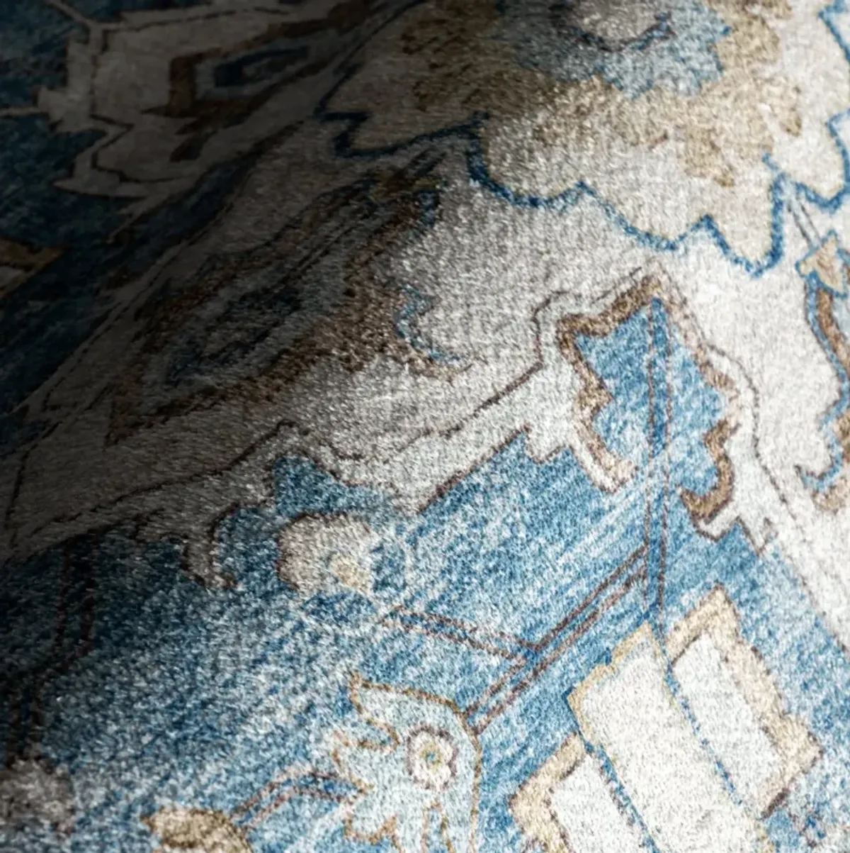Amaryllis Medallion Washable Rug
