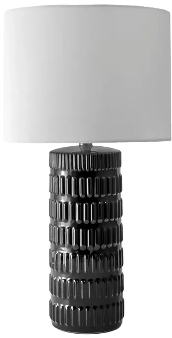 25-inch Tangela Ridged Ceramic Table Lamp
