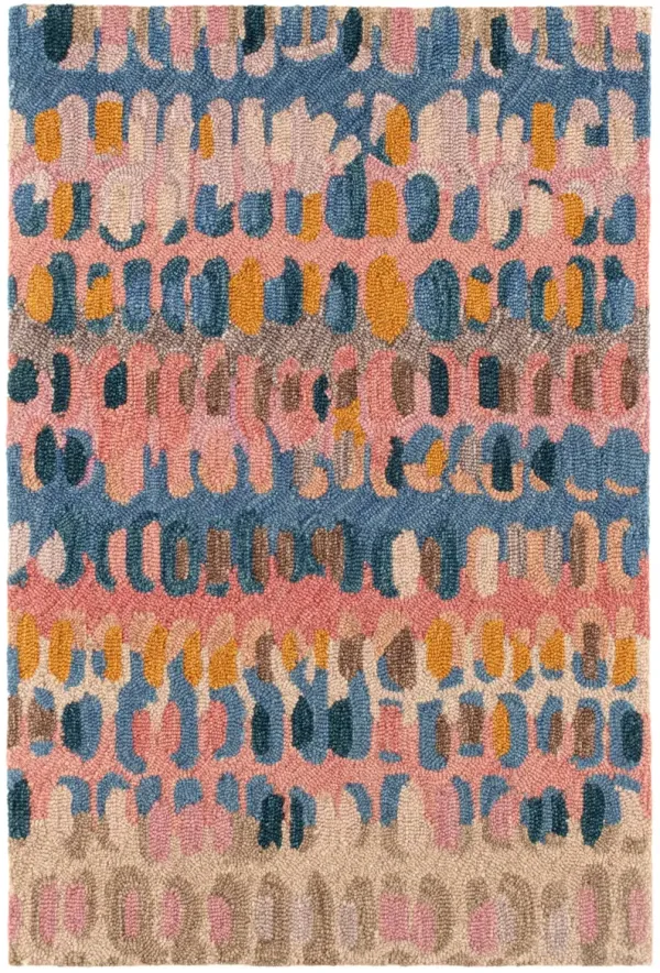 Paint Chip Hand Micro Hooked Wool Rug