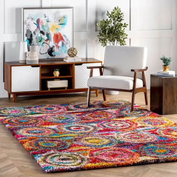 Abstract Circles Rug