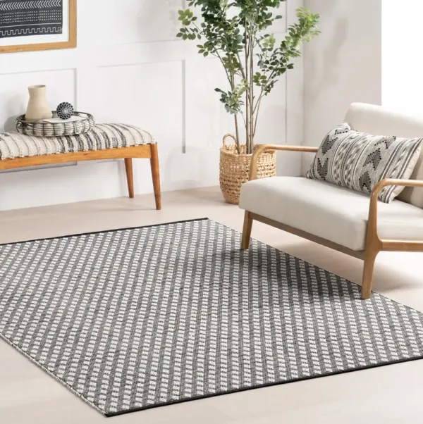 Dainty Diamond Handwoven Cotton Rug