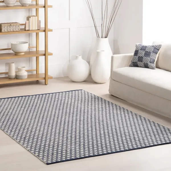 Dainty Diamond Handwoven Cotton Rug