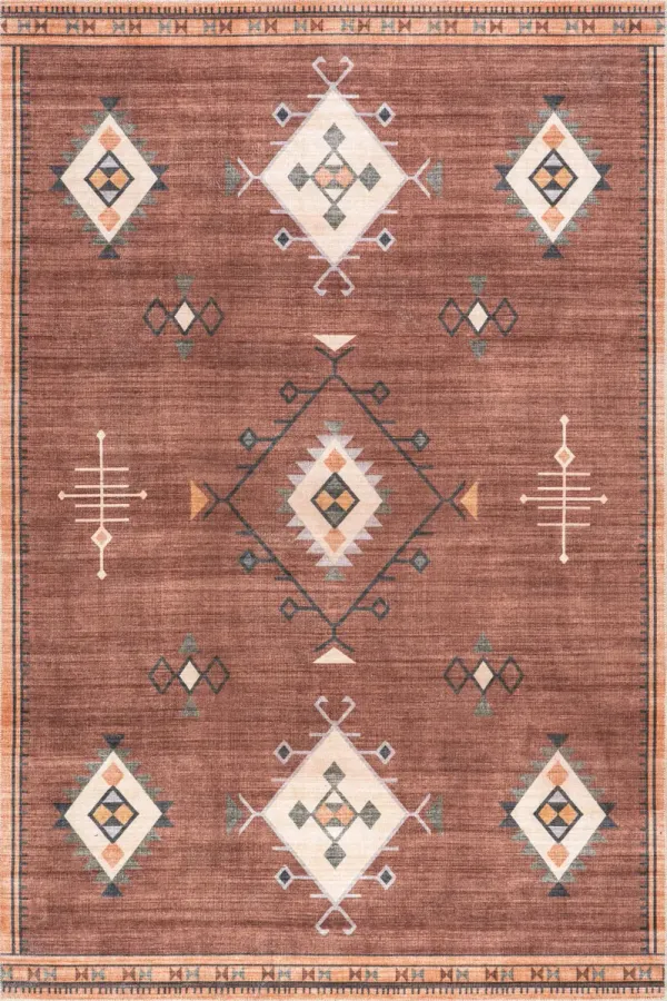 Poppy Persian Spill Proof Washable Rug