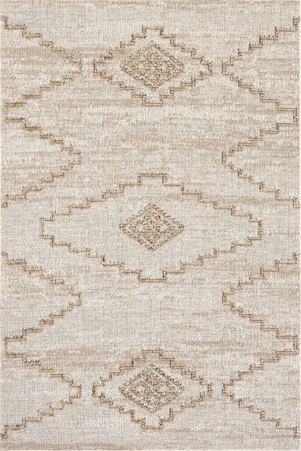 Marlee Textured Tribal Indoor/Outdoor Rug