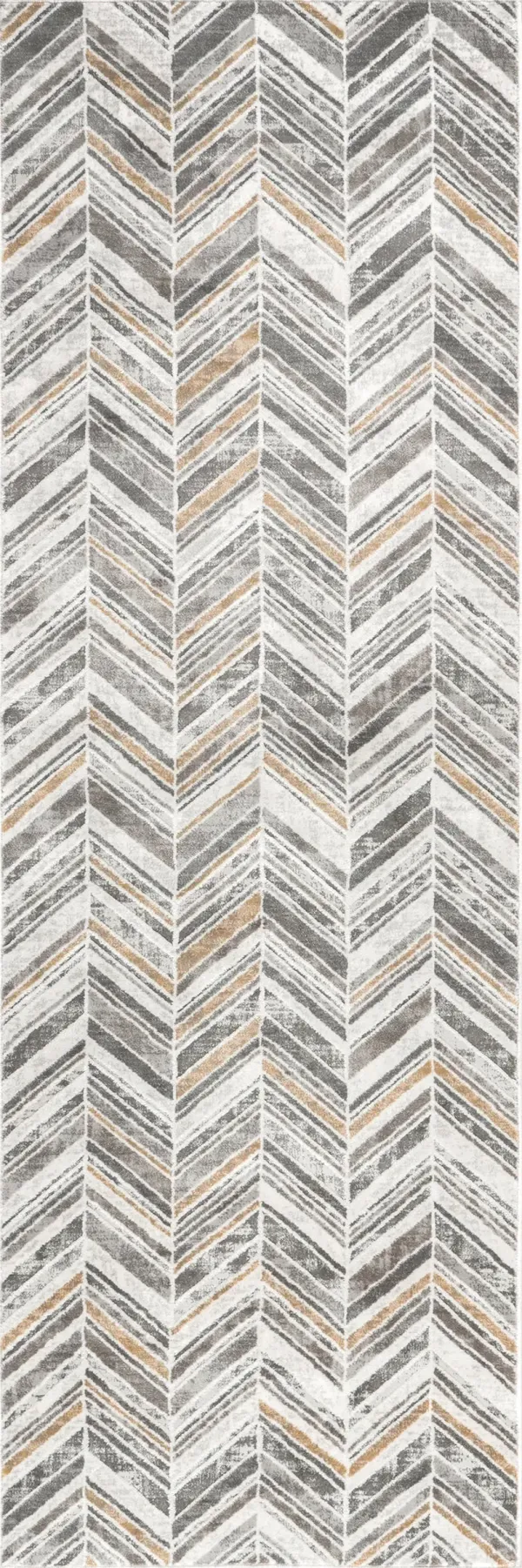 Evy Chevron Banded Rug