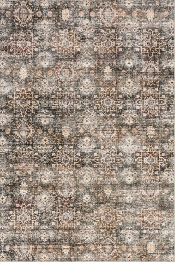 Elva Medallion Spill Proof Washable Rug