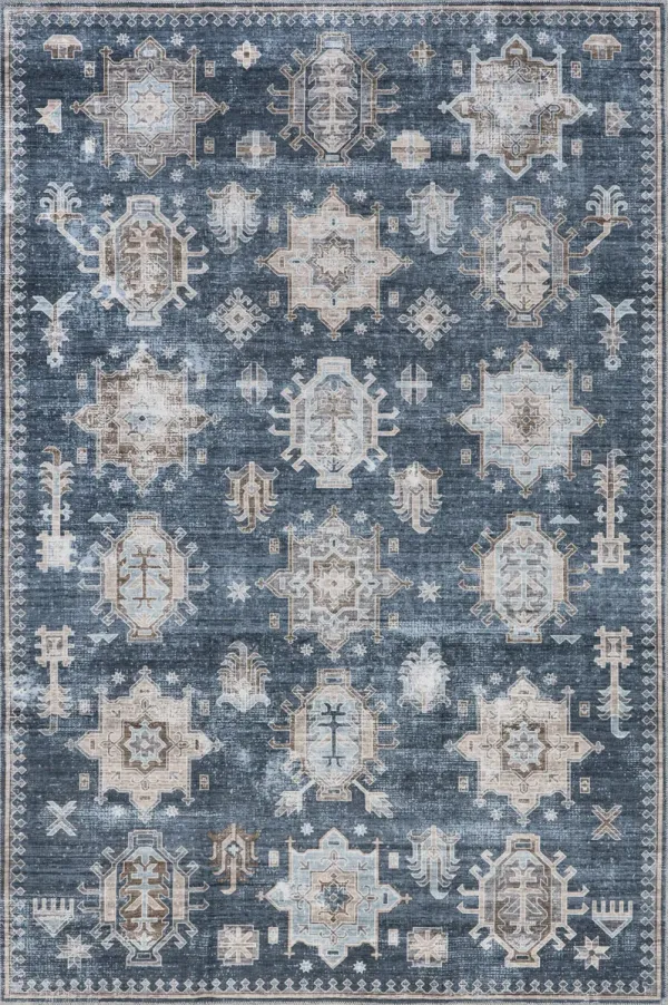 Brenda Hazy Heraldry Washable Rug