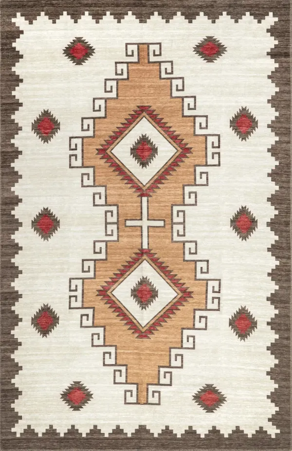 Ginny Washable Southwestern Rug