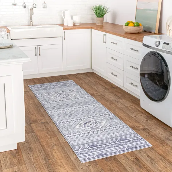 Vicky Banded Washable Rug