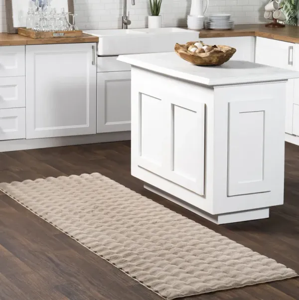 Ivana Checkered Plush Cloud Washable Rug