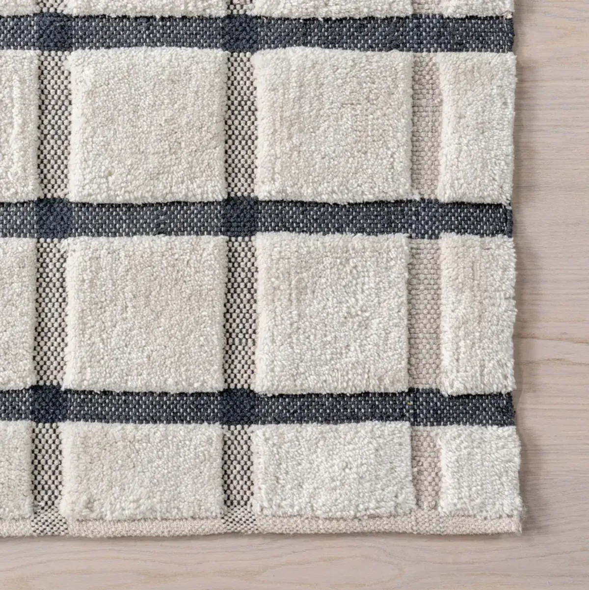 Rowena Checked Wool Rug