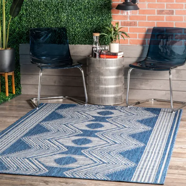 Iris Totem Indoor/Outdoor Flatweave Rug