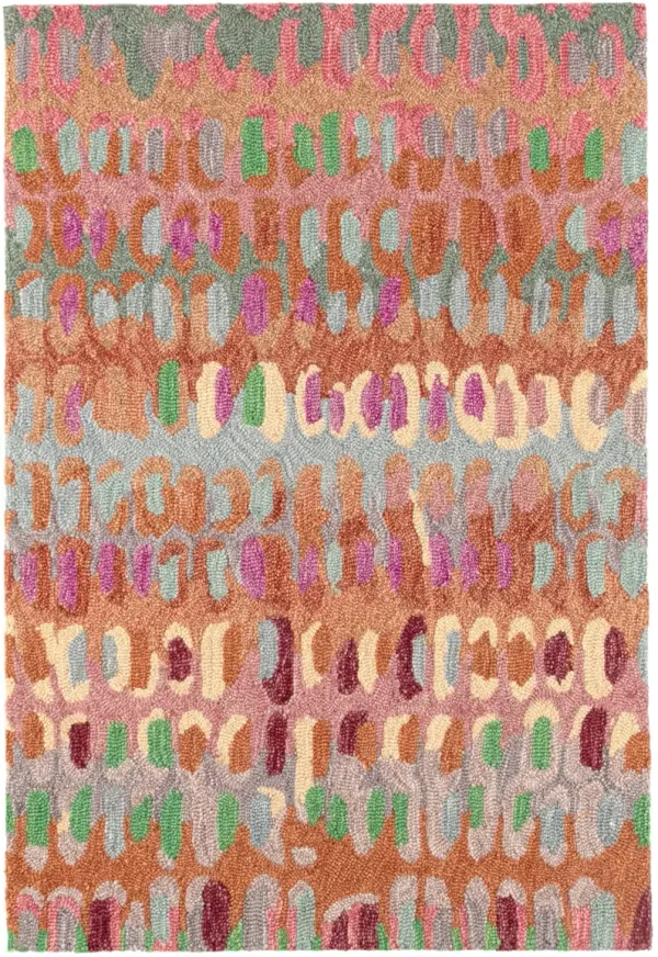 Paint Chip Hand Micro Hooked Wool Rug