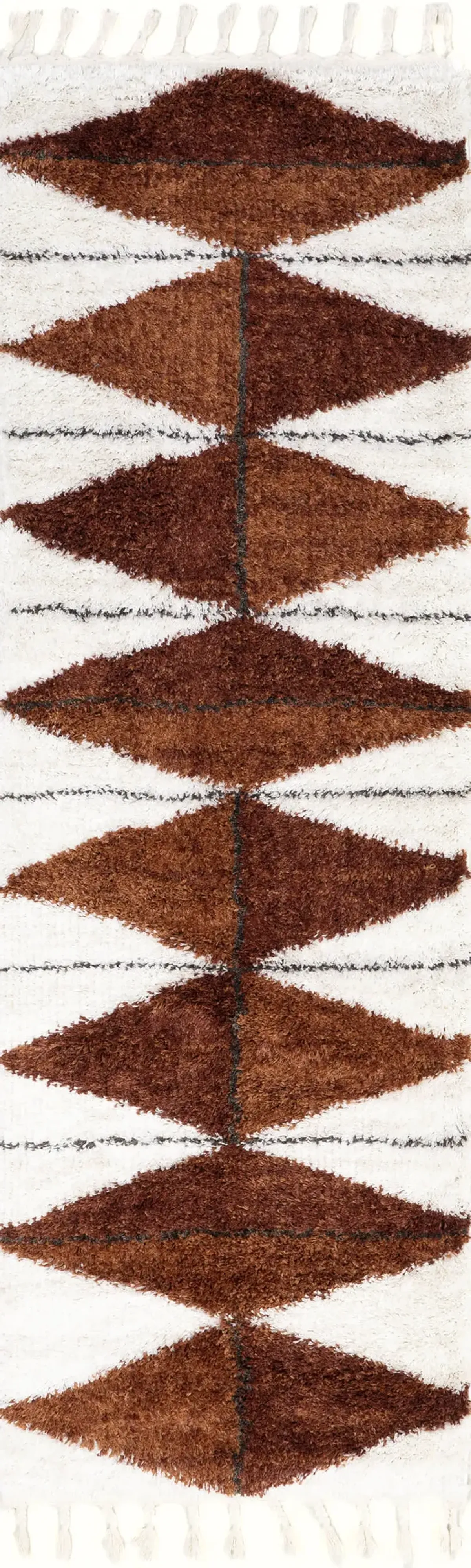 Alexia Diamond Tasseled Rug