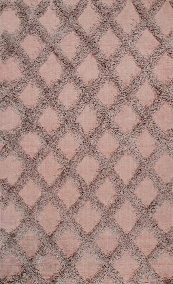 Shaggy Diamond Trellis Rug