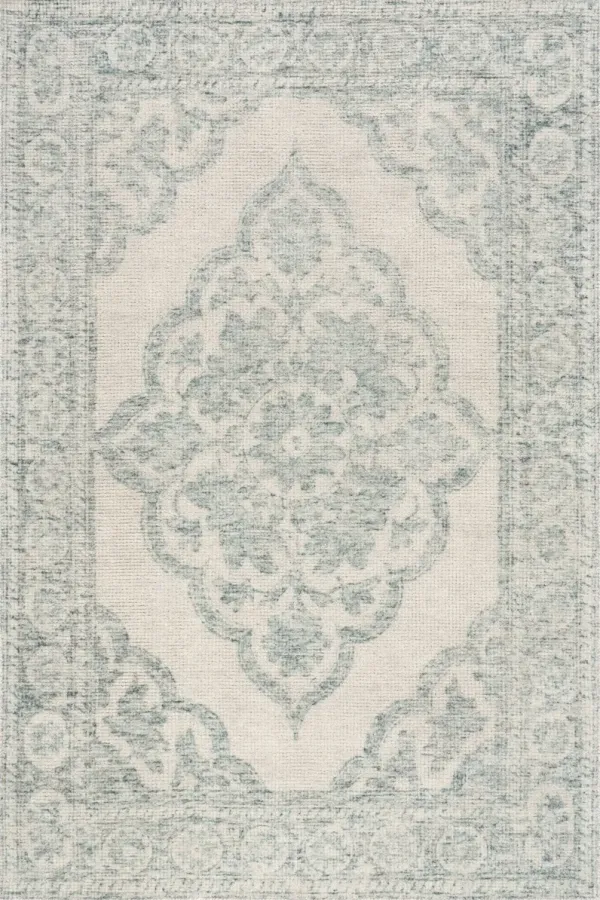Istanbul Hand-Tufted Ornate Border Wool-Blend Rug