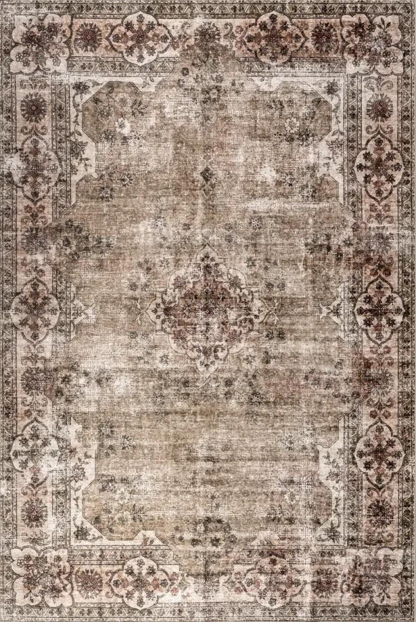 Audrina Persian Spill Proof Washable Rug