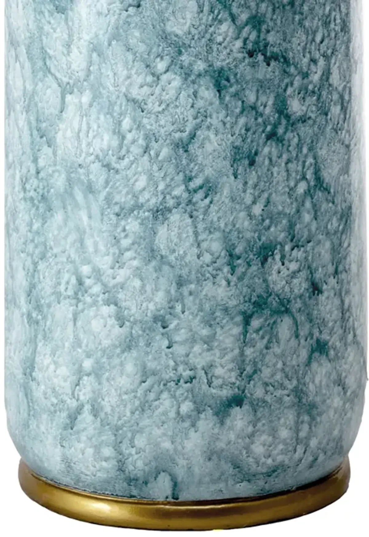 24-inch Glazed Polyresin Vase Table Lamp