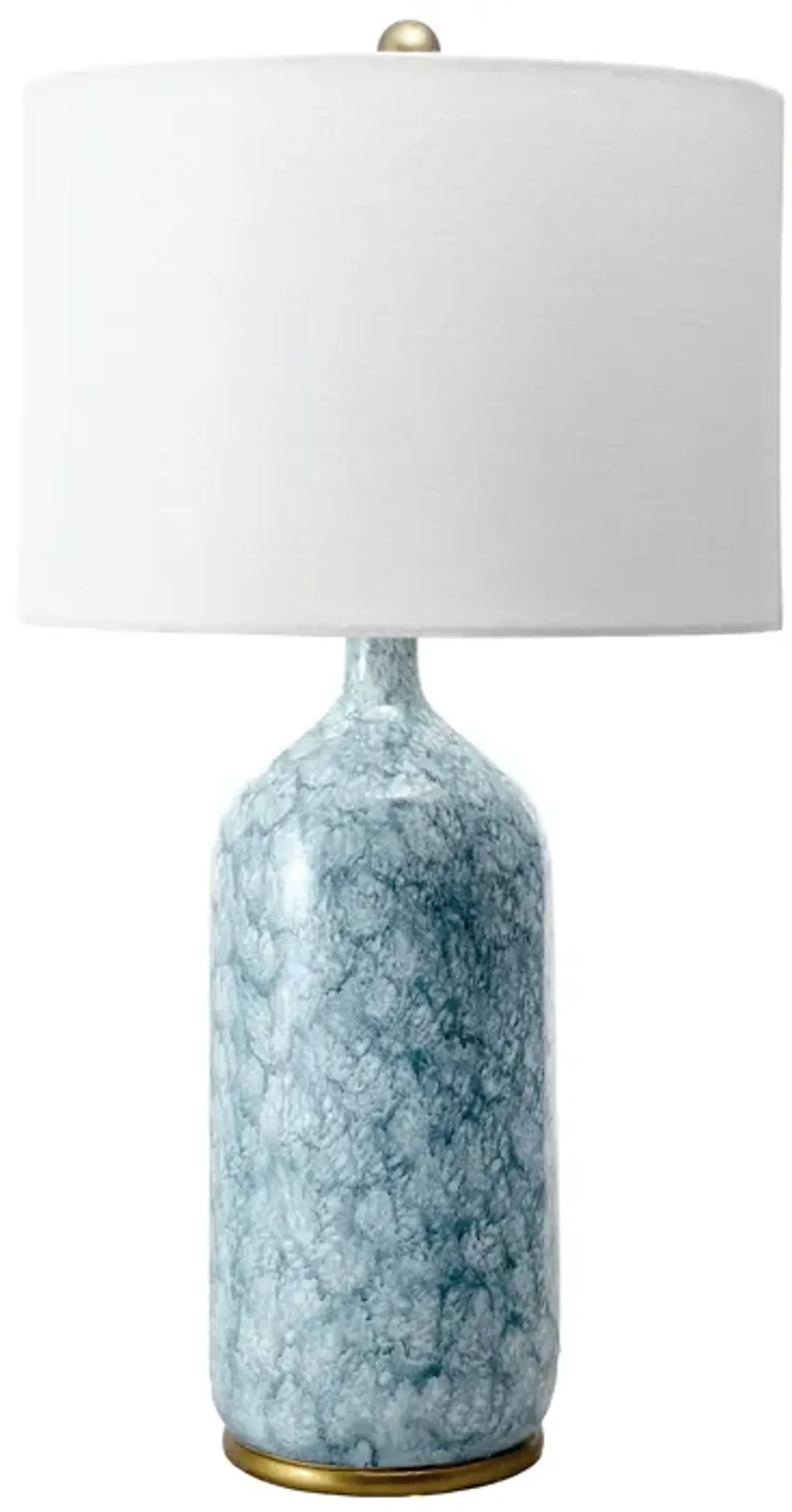 24-inch Glazed Polyresin Vase Table Lamp