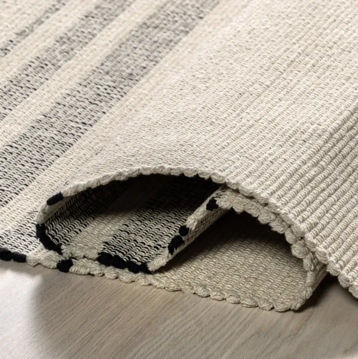 Bergamot Striped Cotton Rug