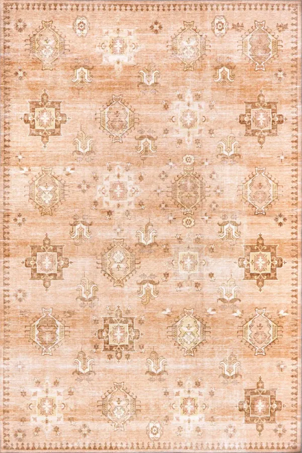 Brenda Hazy Heraldry Washable Rug
