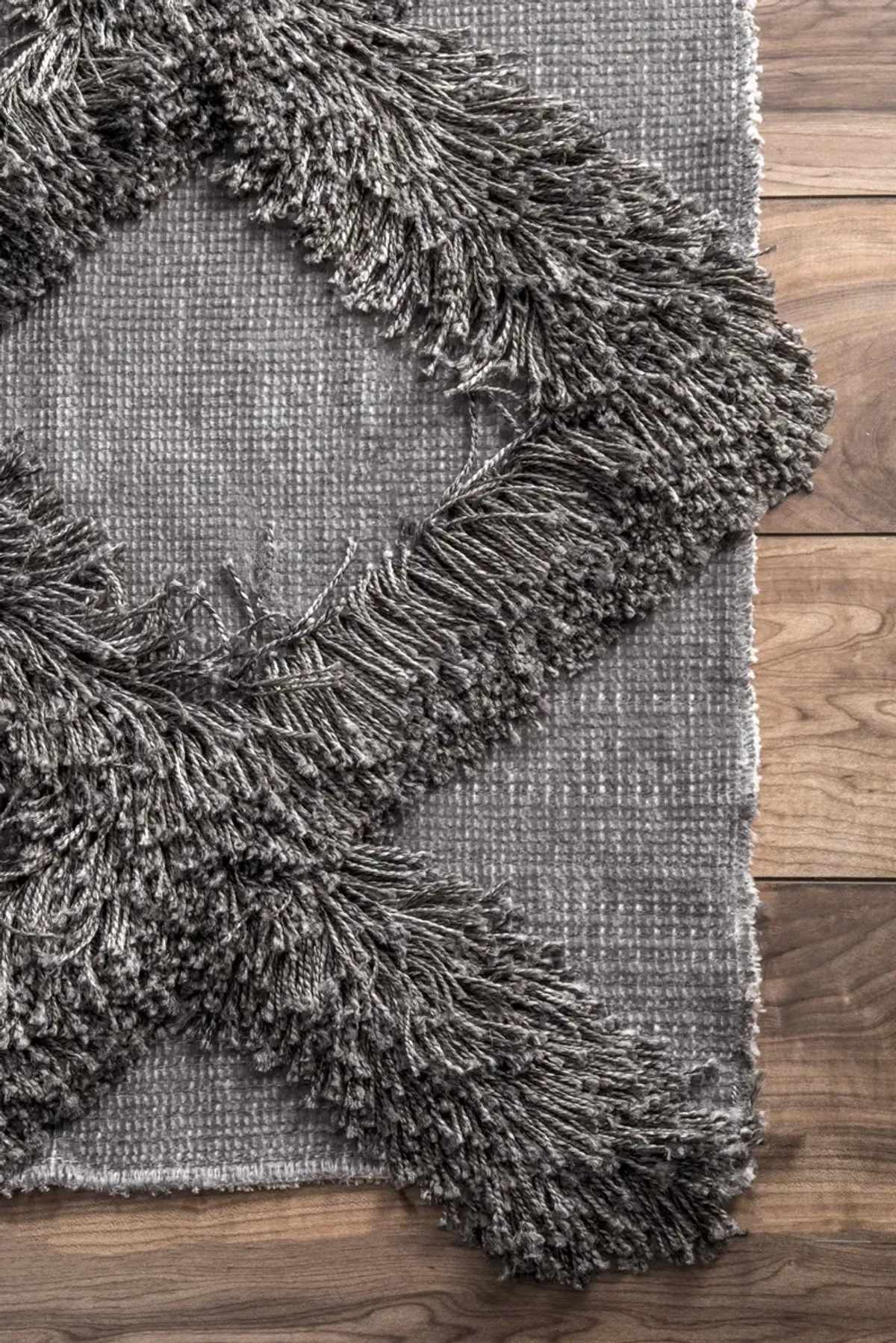 Shaggy Diamond Trellis Rug