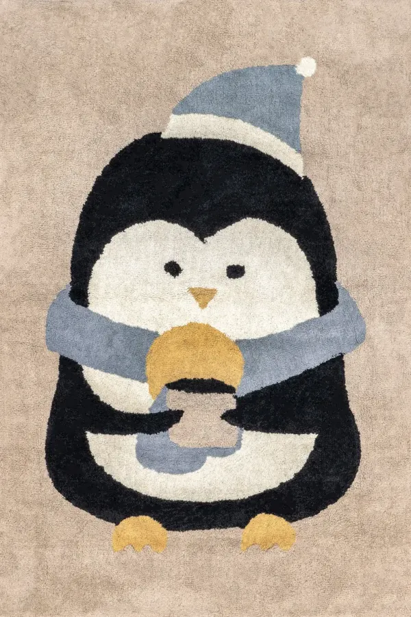 Penguin Nursery Washable Rug