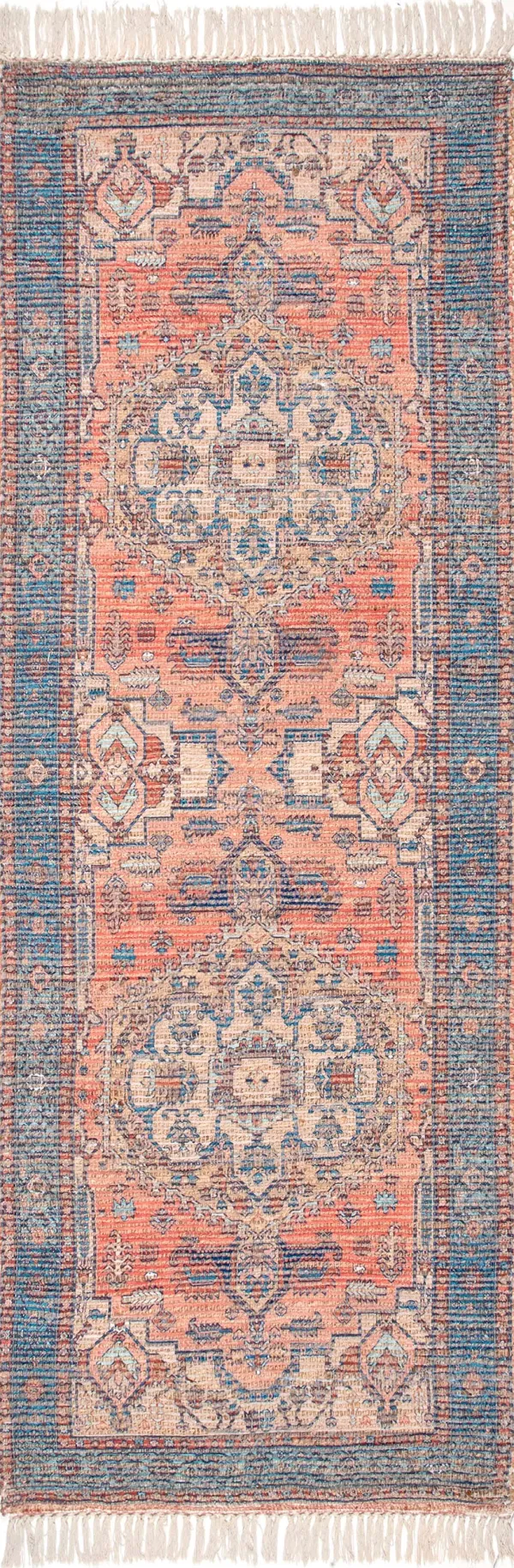 Ornate Medallion Tassel Rug