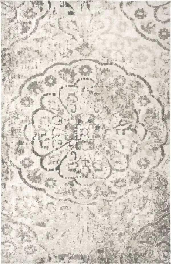 Faded Blooming Blossom Rug