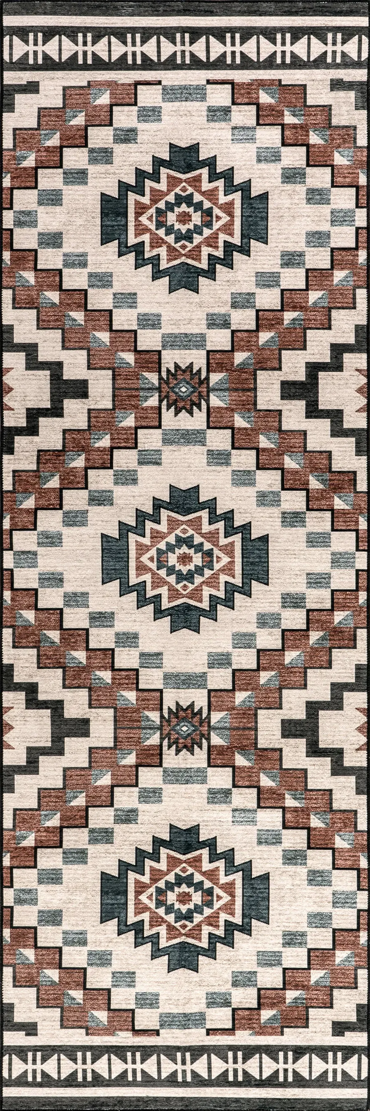 Violeta Timeless Medallion Spill Proof Washable Rug