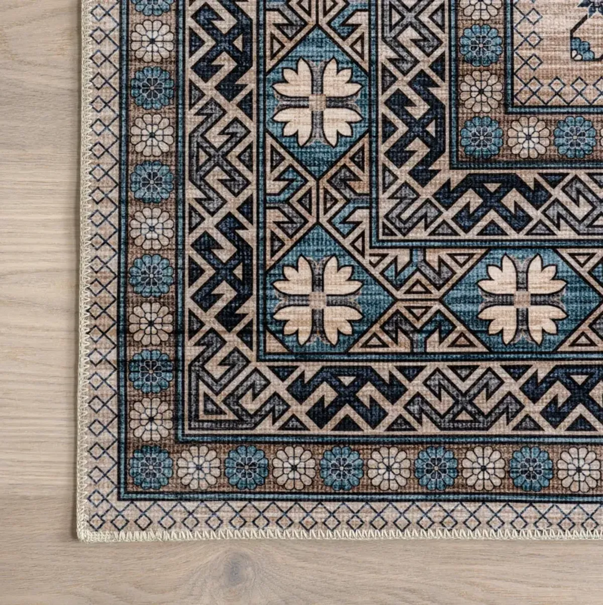 Cornelia Jewel Spill Proof Washable Rug