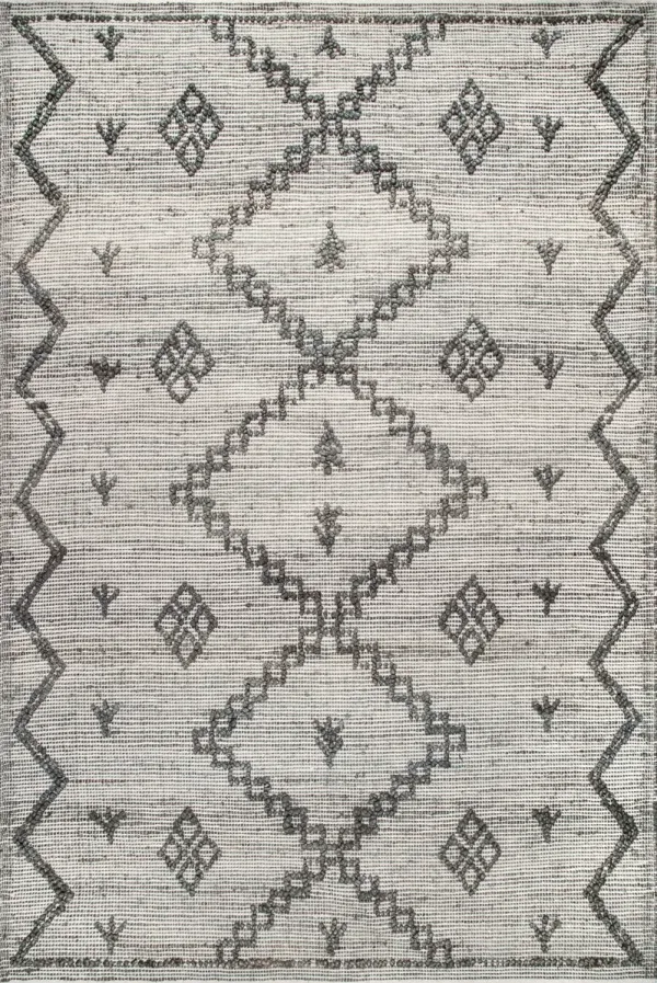 Textured Moroccan Jute Rug