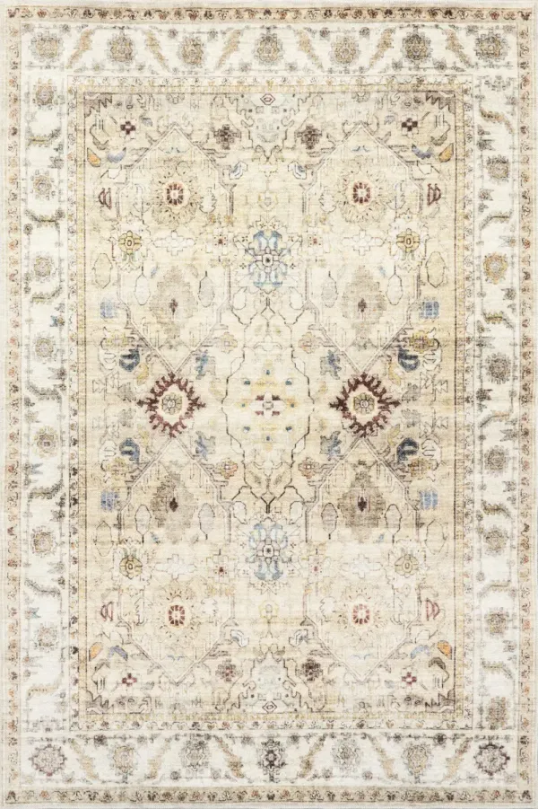 Sloan Vintage Floral Washable Rug